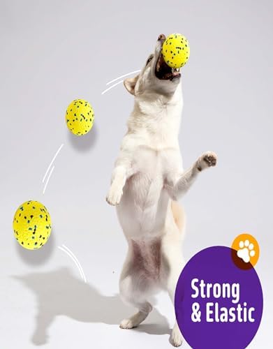 Kimee Dog Balls Tennis Balls Dog Chew Toys for Aggressive Chewer 3Pcs 5.3''