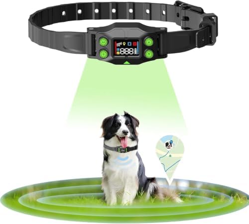 Wireless Dog Fence with Radius 25-999 Yards for Outdoor Use