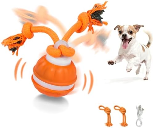 Interactive Dog Toys Dog Ball,Automatic Rolling and Bouncing Moving Dog Toy