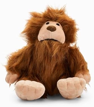 Flourish Pets 3 in 1 Multi-Layer Chew Toy for Active Dogs | Non-Toxic BPA Free Double Stitched Soft Fabric Exterior Dog Toys | Long-Lasting Dog Plush Toys - Small Sasquatch 9.5"