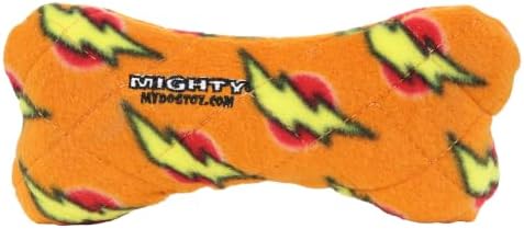 MIGHTY Tuffy Bone Dog Toy: Ultra Durable Plush Toy with Multiple Layers & Reinforced Seams, Washable and Floats, Vinyl Bone & Fleece