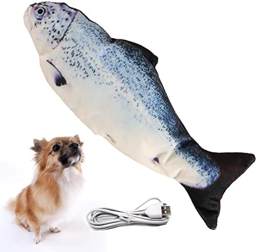 Flopping Fish Electric Dog Toy,Realistic Interac tive for Small Medium Dogs
