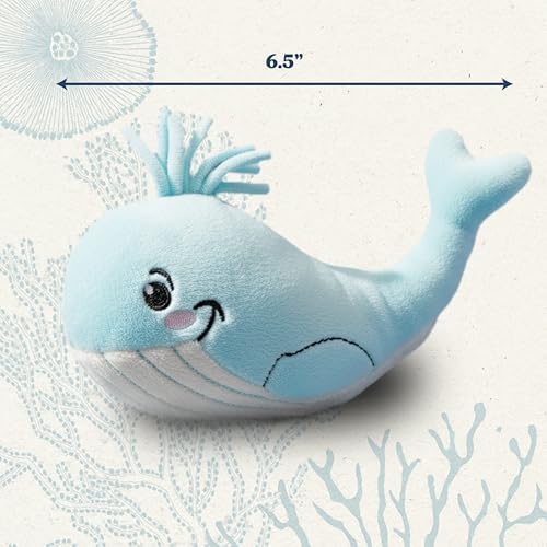 Premium Plush Cat Toy - Whale Cat Toy, Eco Friendly, Catnip