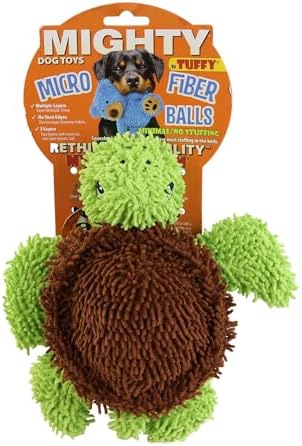 MIGHTY® 2 Pack Microfiber Medium Turtle Dog Toys