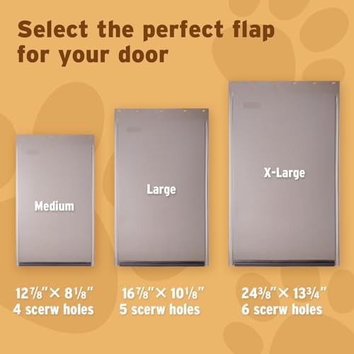 Medium Dog Door Replacement Flap Petsafe PVC 12 7/8" x8 1/8" Weatherproof