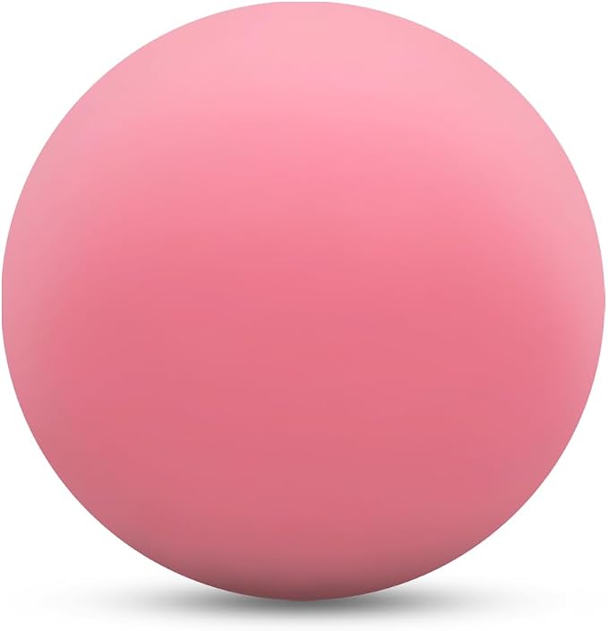 Massage Ball Lacrosse Ball for Myofascial Release, Massage Deep Tissue for Back, Neck, Foot Trigger Point Therapy, Full Body Muscle Knots, Relieving Muscle Pain (Pink)