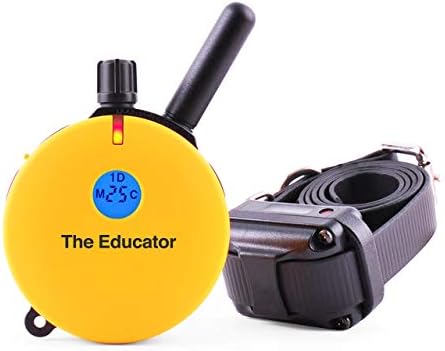 Educator ET-400 E Collar for Dog Training with Remote - 3/4 Mile Range, Waterproof, 100 Blunt Stimulation Levels, Tone or Vibration Mode, Night Tracking Light for Small, Medium & Large Dogs