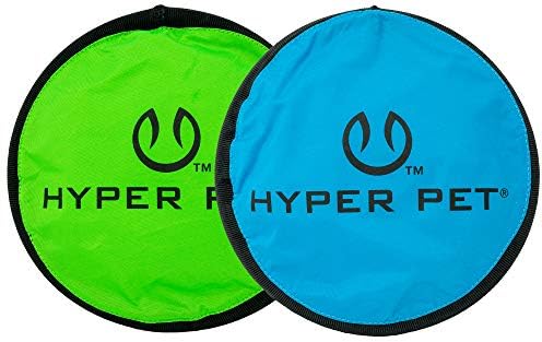 Hyper Pet Flippy Flopper Flying Disc Soft Dog Toy 9 Inch, Floats, 2 Pack
