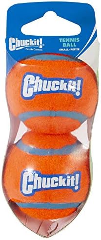 Chuckit! Dog Tennis Ball Toy, Small 2in for Dogs 0-20lbs, 2 Pack