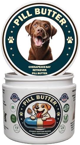 Peanut Butter Dog Pill Wrap - Chesapeake Bay Retriever Label