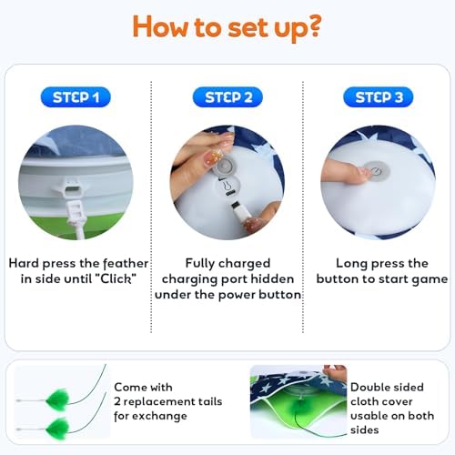Oxawo Interactive Cat Toys for Indoor Cats Kittens Mat Toy
