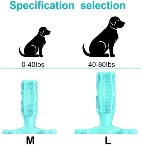 Chew Toy for Dog Toothbrush Stick Dog Toys for Aggressive Chewers Interactive Toys Treats Tough Toy to Keep Them Busy Chew for Small Dogs (Blue, L)