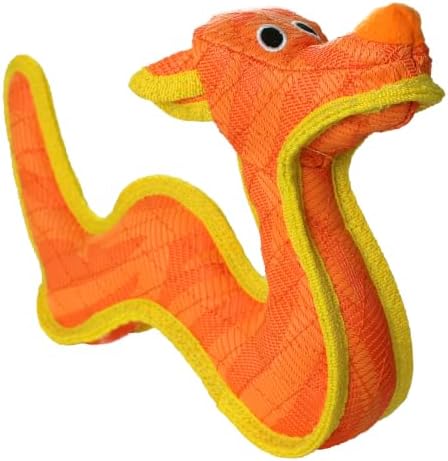 Tuffy® - DuraForce® : Dragon Dog Toy: Ultra Durable Plush Toy with Multiple Layers & Reinforced Seams, Washable and Floats, DuraForce® Construction