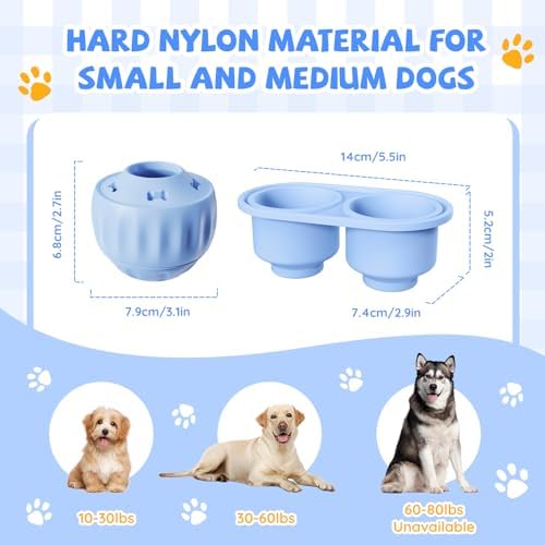 Frozen Treat Dispensing Dog Toy, Long Lasting Interactive Dog Toys for Boredom, Dogs Licking Toy to Keep Them Busy, Birthday Gifts for Small/Medium Dogs