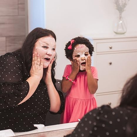 Puttisu Real Fruit Facial Mask Sheet for Kids, Children - Made with 100% Cotton, Moisturize, Sooths and Hydrates Skin (Aloe - Pack of 7)