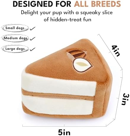 CHEWFFON Dog Interactive Toy, Puzzle Snuffle Hazelnut Cake for Enrichment