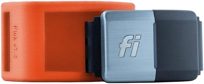 Fi Fastener Flex for Fi Series 2 Smart Dog Collar Beacon GPS Dog Tracker - Version 2, Smaller and More Flexible (Orange) (Fi GPS Tracker and Collar Not Included)