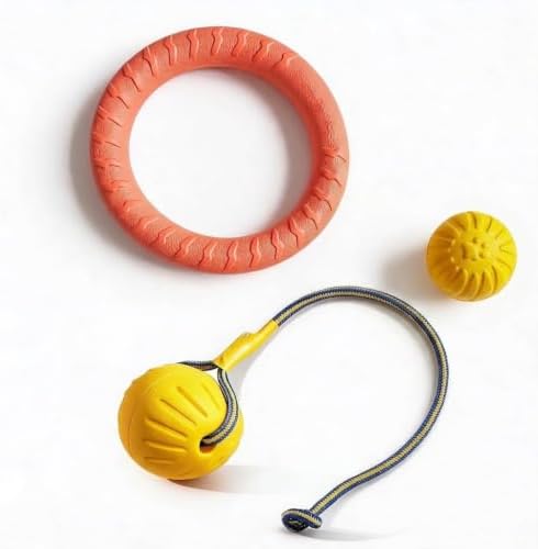 3-Piece Puppy Toys, EVA Chew Toy Set for Small Dogs