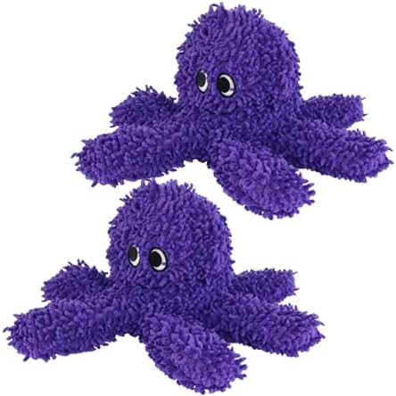 MIGHTY® 2 Pack Microfiber Medium Octopus Dog Toys