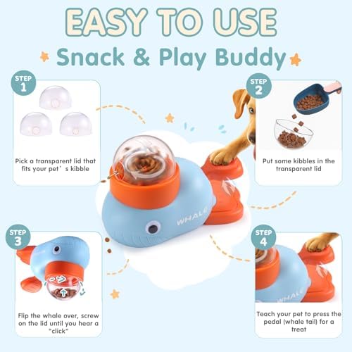 Interactive Dog Toys & Cat Toys for Indoor Cats, Dog Puzzle Toy Slow Feeder Bowl, Puppy Enrichment Toys, Interactive Cat Toys, Dog Feeder Puzzle Toy for Smart Dogs to Keep Them Busy