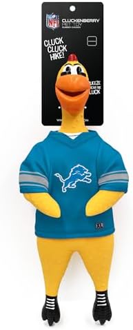 Littlearth NFL Team Rubber Chicken Pet Toy - Officially Licensed Teams