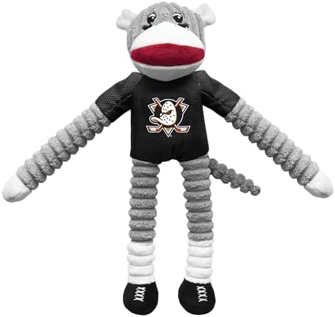 Littlearth NHL Team Sock Monkey Pet Toy - Officially Licensed Teams