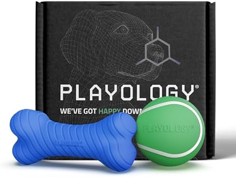 Playology Fun Fetch and Chew Dog Toy Box- Medium, Hot Dog/Watermelon Scents