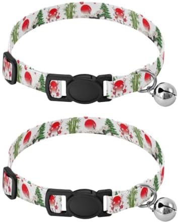 White Cranes Wings Easy to Wear Pet Collars 2 Pack Collar for Kitten