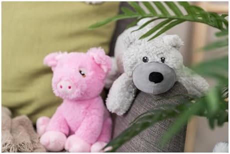 TRIXIE Be Eco Edison The Piggy Plush Dog Toy for All Dogs, 9.5" Fun and Cuddly Squeaky Dog Toy, 96% Recycle Material