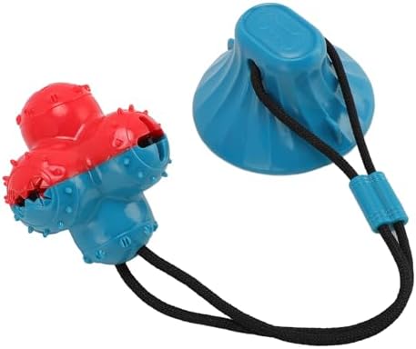 Dog Suction Cup Toy, Suction Cup Dog Toy Tug of War Food Dispensing Ball Play and Exercise Activity for Medium and Large Dogs Self Play Dogs Toys (2, Green)