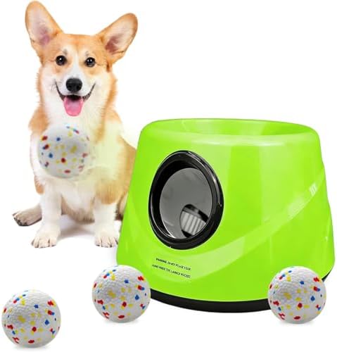 Automatic Dog Ball Launcher -Adjustable Distance Settings Dog Ball Thrower