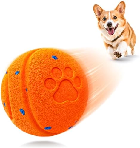 Smart Interactive Dog Toy to Keep Them Busy, Automatic Moving, E-TPU Material, 3 Interactive Modes, IPX7 Waterproof, USB Rechargeable, Active Rolling Ball for Puppy, Medium and Large Dogs