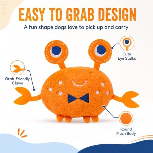3-in-1 Interactive Squeaky Dog Toy – Plush Chew Toy with Crinkle Sounds for Small, Medium & Large Dogs