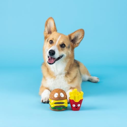 Fringe Studio Dog Toy Set, Big Buns, Small Fry, 2Pc Mini Latex, Pet Shop Collection (368013)