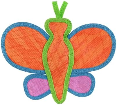 Tuffy® - DuraForce® : 2 Pack Butterfly Dog Toy: Ultra Durable Plush Toy with Multiple Layers & Reinforced Seams, Washable and Floats, DuraForce® Construction