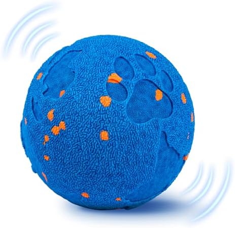Smart Dog Toy Ball with 2 Interactive Modes, IPX7 Waterproof, USB Rechargeable Auto-Moving Pet Ball, Self Moving Bouncing Dog Ball, Durable Electronic Dog Toy for Active Large Breed Puppies&Dogs