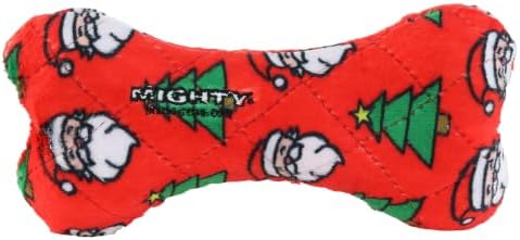 MIGHTY Tuffy No Stuff Bone Ultra Durable Plush Dog Toy