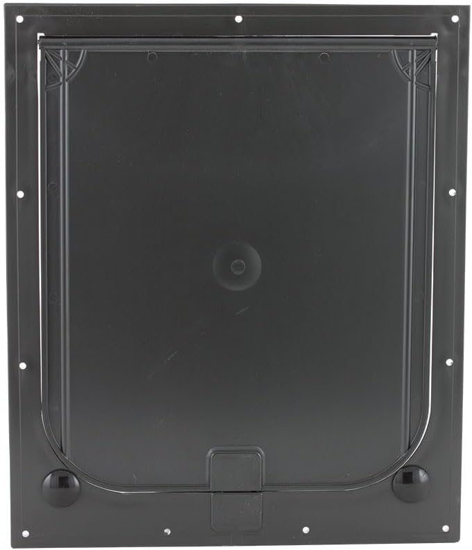 Magnador Two-Way Pet Doors, Durable High-Impact Polystyrene with Secure Magnetic Closure, Indoor Outdoor Dog Access, Easy Installation for Homes Garages Kennels Dog Houses, Mag I Standard Bronze