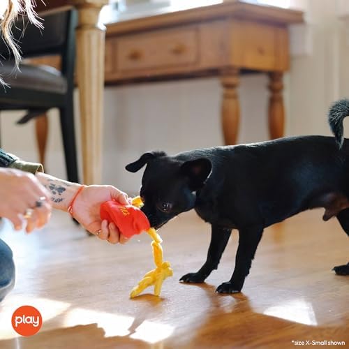 P.L.A.Y. Cute Plush Dog Toys - Fast Food Themed Durable Giggle Chew Toy, Great for Puppies & Small, Medium, Large Dog - Machine Washable, Recycled Materials (American Classic French Fries, X-Small)