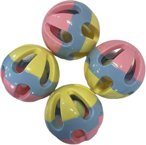 Rattle Balls for Pigs Rabbits Guinea Pigs Cats Small Animals Fun Noisy Interactive Playtime Toys You Can Also Add Treats