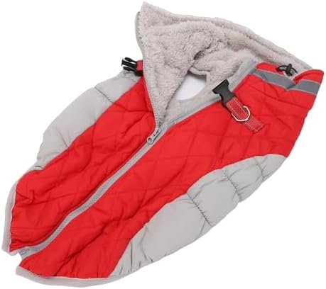 Mingzhe Zipper Up Dog Coat Windproof Comfortable Winter Snowsuit for Pets