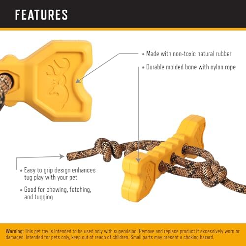 Browning Bone Tugger Toy Browning Gold