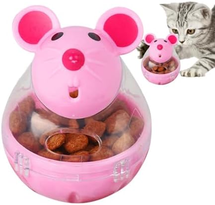 Cat Treat Toy Dispenser Small Slow Feeder Interactive Adjust Diet Exercise