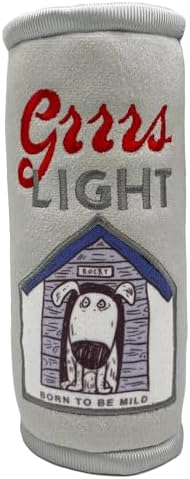 Huxley & Kent Power Plush Squeaky Dog Toy, Grrrs Light, Large