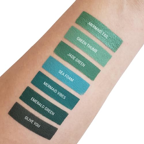 Aromi Sea Foam Matte Liquid Lipstick | Aqua, Aquamarine Lip Color, Blue Green, Smudge and Transfer Proof, Long-Lasting, Vegan, Cruelty-free (Sea Foam)