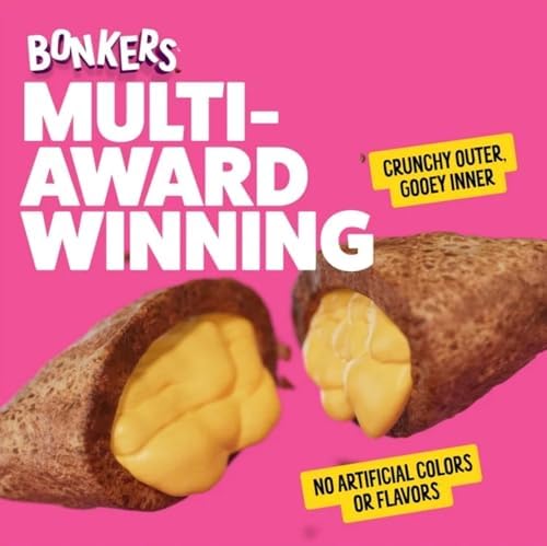 Bonkers Bites Beef Lovers Flavored Dog Treats with Bone Shaped Waste Bag Dispenser & Free Roll (Pack of 2)