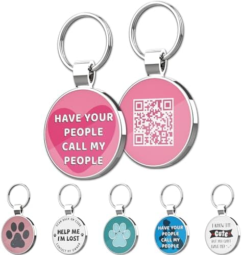 MYLUCKYTAG QR Code Dog Tags - Scan for Instant Pet Location Alert Email