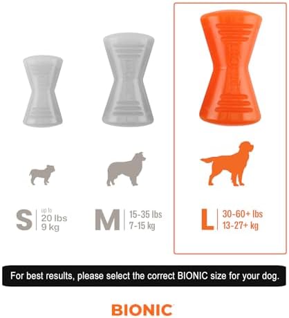 BIONIC Bone Dog Toy for Dogs Between 30-60+ lbs, Large