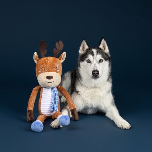 Fringe Studio Pet Toy, DASHIN’ Around Large Reindeer Plush Dog Toy 28" H, PetShop Collection (728033)
