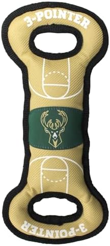 Pets First NBA Milwaukee Bucks Unisex BUK-3030 NBA Milwaukee Bucks Court Toy, Team Color, One Size